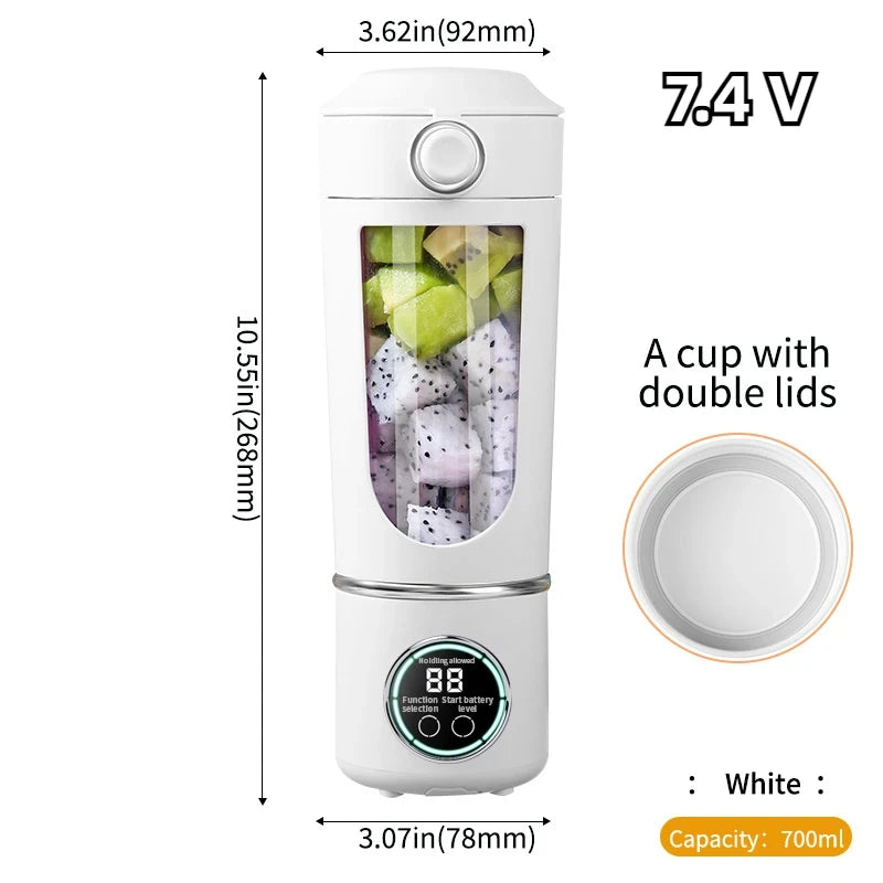 Portable Smoothie Blender Bottle