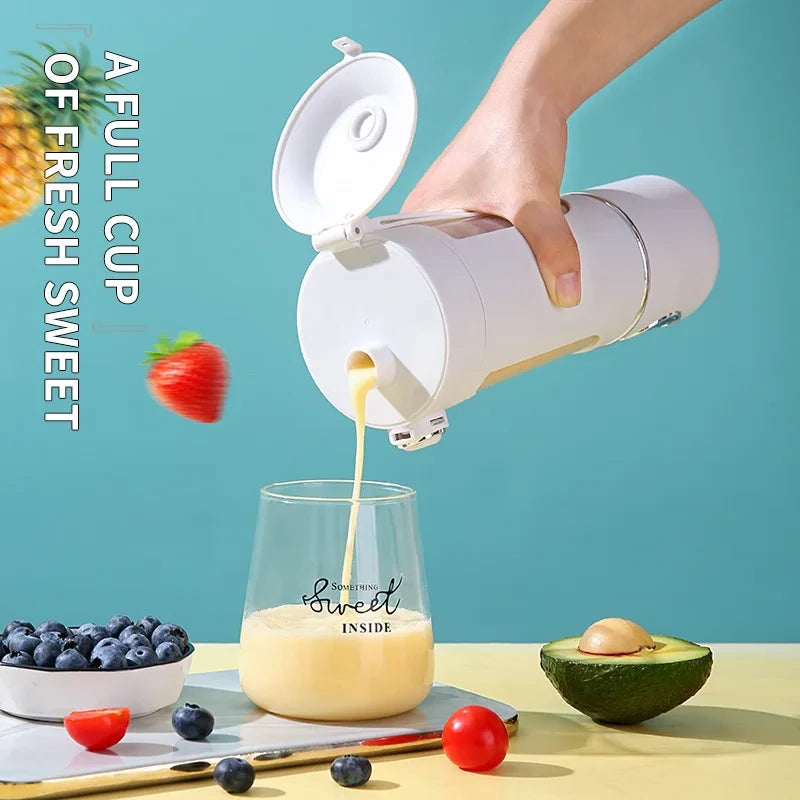 Portable Smoothie Blender Bottle