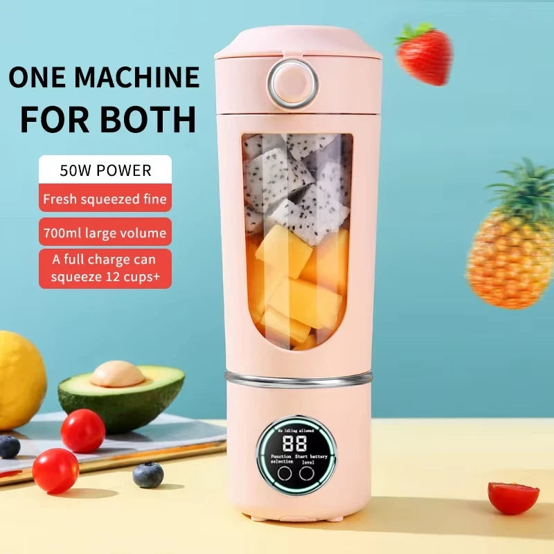 Portable Smoothie Blender Bottle