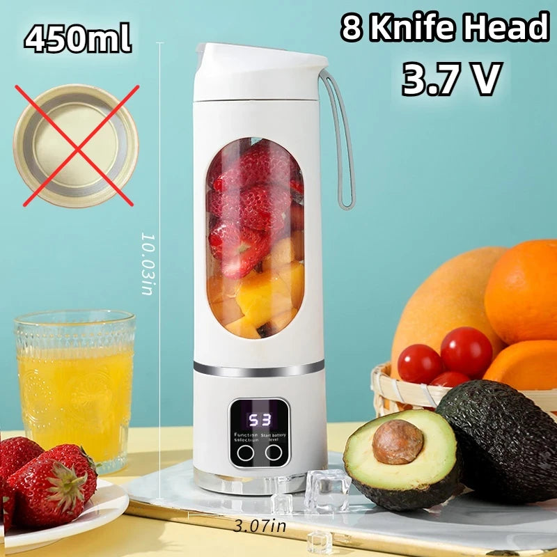 Portable Smoothie Blender Bottle