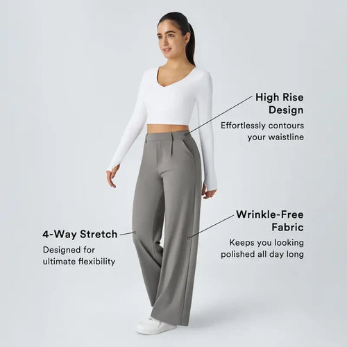 Halara High Waisted Straight Leg Work Pants
